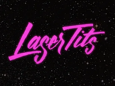 Laser Tits calligraphy laser ruling pen tits typography