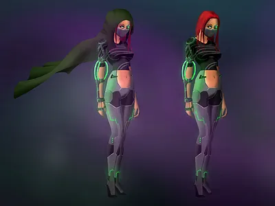 Concept Art for Project: Desolation concept art cyberpunk game photoshop sketching wacom