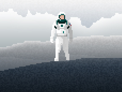 Interstellar interstellar movie pixel poster spaceman universe