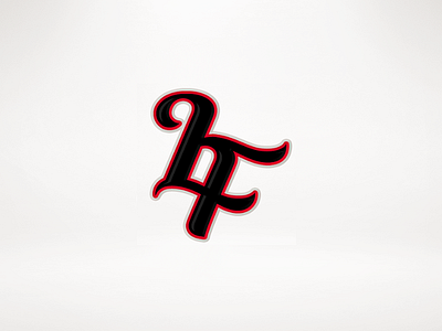 LF. demon logotype lucioferrio monogram sunshine type