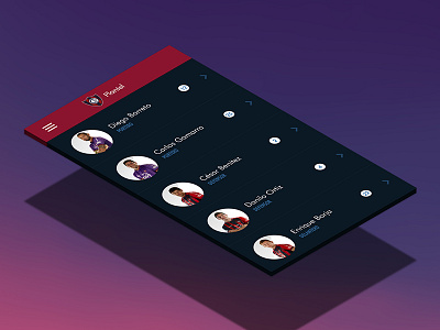 Players app mobile players positions profiles soccer sports team