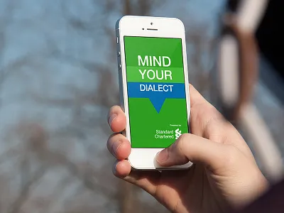 Mind your dialect welcome screen