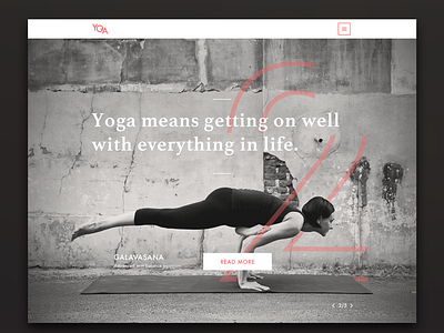 Yoga Mag website design - homepage homepage magazine uxdesign webdesign website yoga