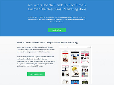 Mailcharts Homepage v2 homepage