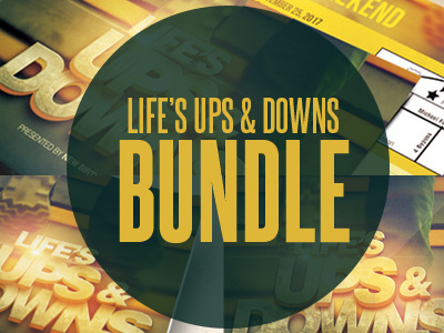 Life's Ups And Downs Template Bundle jesus light loswl motivational sermon postcard postcard artwork postcard design postcard psd postcard template red sermon sermon title