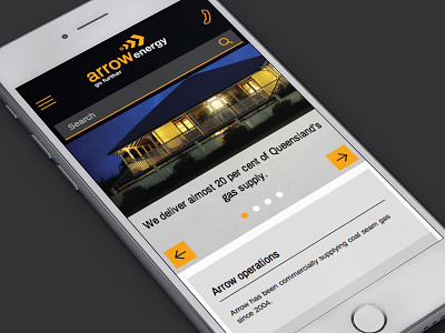 Arrow Energy flat ui responsive design squiz