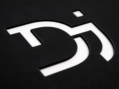 Personal Monogram d j laser cut logo monogram personal branding