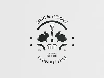 Carrot Juice badge carrot juice emblem hipster logo mexico mustache old style rabbit retro insignias skull vintage logo