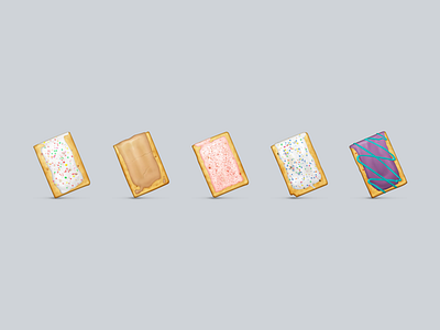 Pop-Tarts Emoji blueberry breakfast brown sugar cinnamon cherry emoji food icon pop tarts sprinkles strawberry wild! berry