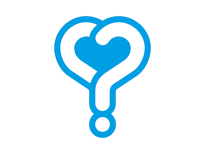 Whose health is it anyway? brand heart id identity logo question mark