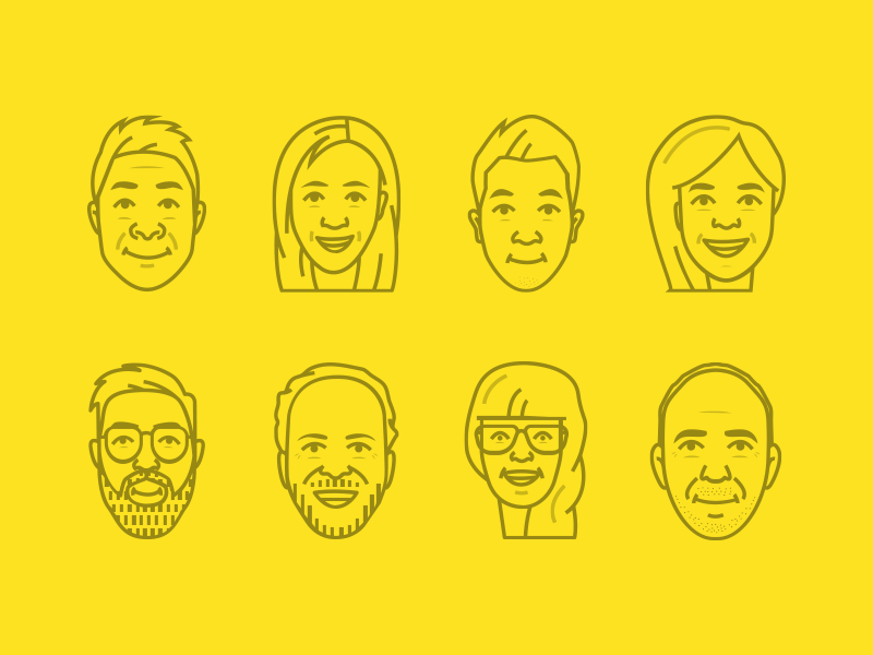 Vector Avatars avatars character faces flat icon illustration vector