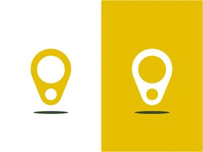 Beerfind beer can direction drink location logo map navigation pin pointer shadow yellow