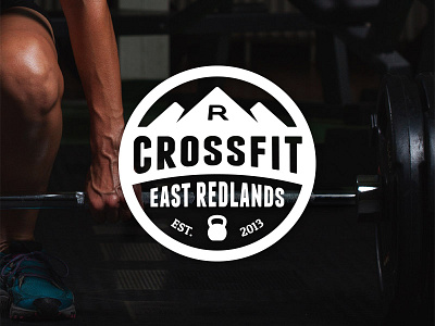 CrossFit East Redlands branding crossfit east redlands fitness gym kettlebell logo mountain weightlifting