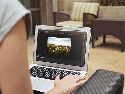 Macbook Mockup (Free PSD) computer freebie macbook mockup photoshop presentation psd screen showcase