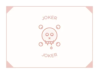 Joker 01 cards deck drop face icon joker orange poker teeth vampire