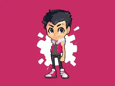 Let's Rock! doodle drawing hero illustration loembet manga painting