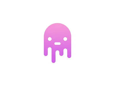 Jelly character deiv face gradient icon illustration jelly medusa