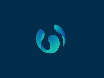 W monogram identity logo mark software symbol w