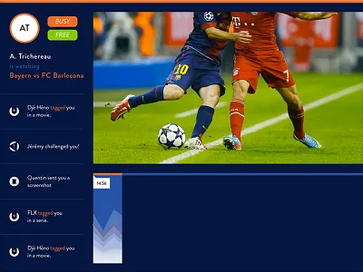 Viewers application data design graphic interface ipad profile timeline tv ui ux visualization