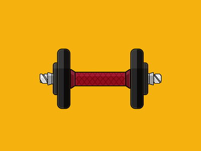 Dumbbell health illustration minimal weights