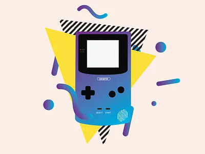 Gameboy 90s cell controller gameboy phone spring tape tech