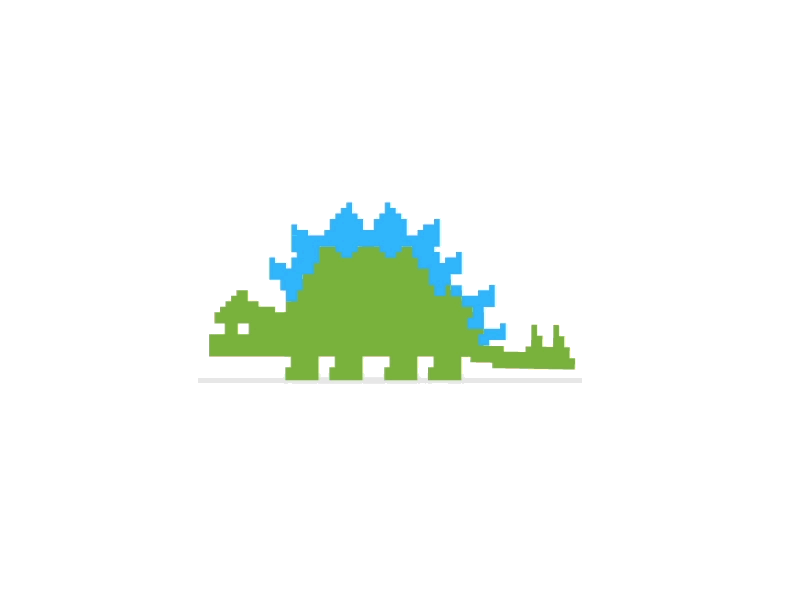 Stegosaurus 8 bit dino dino a day nes