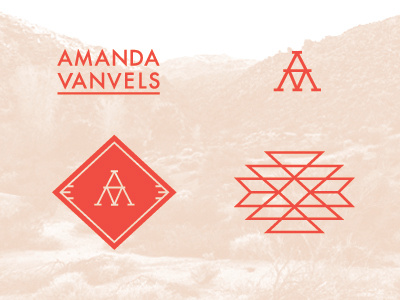 Amanda VanVels Brand Elements brand crest futura icon identity logo type