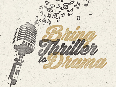 Made with Thander Font badge bouncy branding brush insignia irregular logo retro round