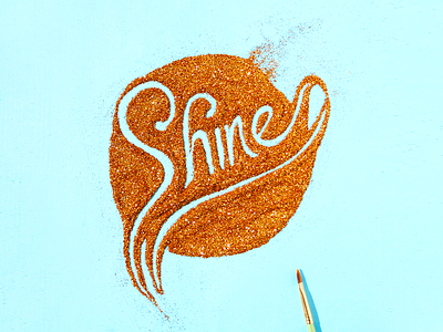 Shine Lettering handlettering instagram script type