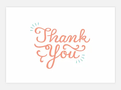 Thank You Cards coral gifts mint offset printing print thank you thank you card turquoise wedding