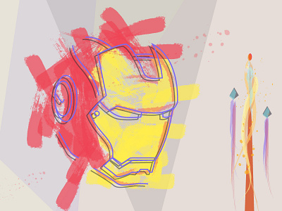 Iron Man Mark_sketch comic iron man marvel vector