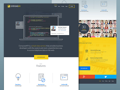 Landing Page re-design design landing page photoshop ui ux web
