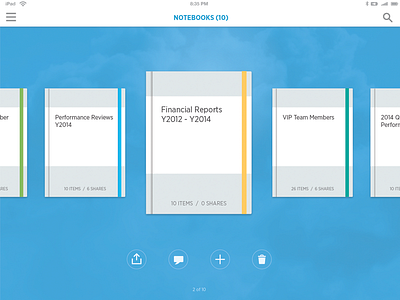 Workday / Notebooks on iPad (Release 23) ipad mobile design product design ui user experience ux visual design