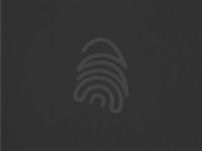 ID black fingerprint gray symbol thumb unique