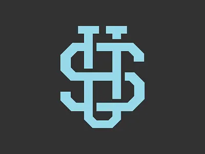 US Monogram branding color lettering monogram shadow twinoaks type typography us