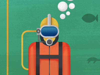 Deep Sea Diver diving hard hat helmet vector. scuba diving