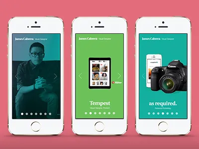 Personal Site on Mobile mobile design personal site responsive design web design