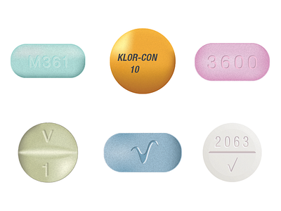 Assorted Pills gradient illustration map pills texture vector