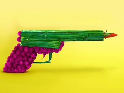 Flower Gun dan cretu flower gun idea illustration