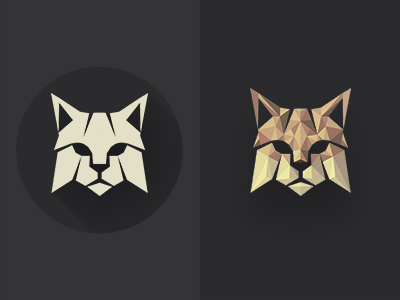 Bobcat Logo bobcat cat graphic icon polygon