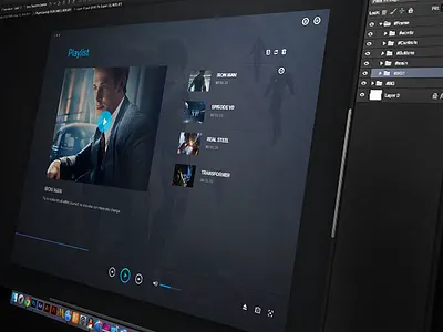 another interface movie player playlist