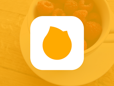 Fuel logo food app fuel iphone logo minimalist orange sketch white
