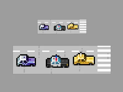 Small cars cars pixel pixel art pixel dailies vehicles