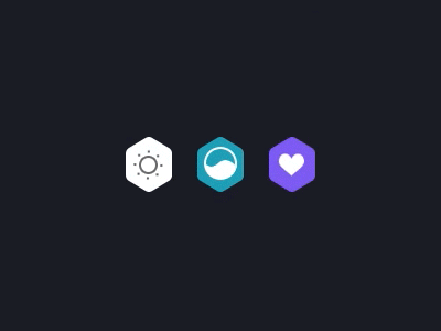 Hex Animated Icons animated hexagon icons qc