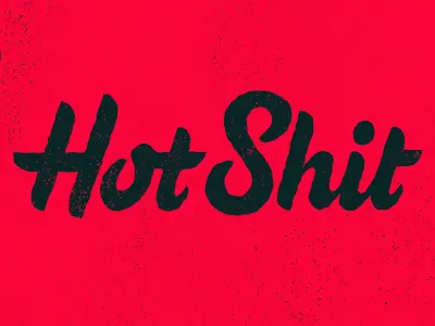 Hot Shit hot lettering pink shit typography