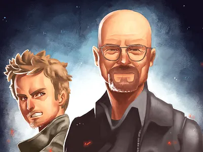 Let's cook B.... bad breaking doodle drawing illustration loembet manga painting serie