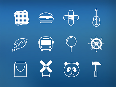 Category icons animal balloon category glyph glyphs hamburger health icon look2go shopping sport travel