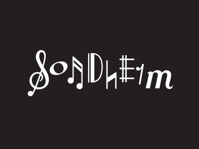 Sondheim Letters for a Musical Revue lettering music musical sondheim theater typography