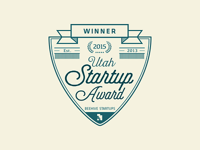 Startup Award Comp award crest identity logo mark type vintage