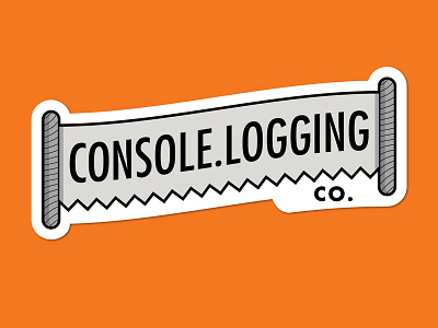 Console.Logging Co. Sticker! - Sticker Mule Playoff coding contest design javascript jquery marketplace playoff rebound sticker mule stickers web website